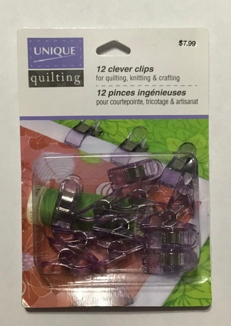 Clever Clips Purple 12pc