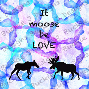 It moose be love panel White